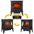 23 inch Freestanding Electric Fireplace Stove with Remote Control C350229