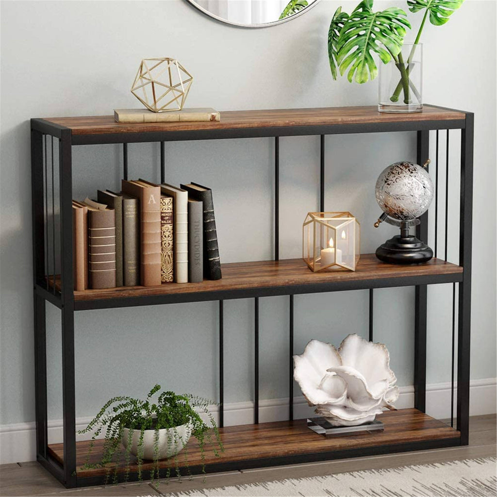 Rustic-Brown 3-Tier Console Table U671738