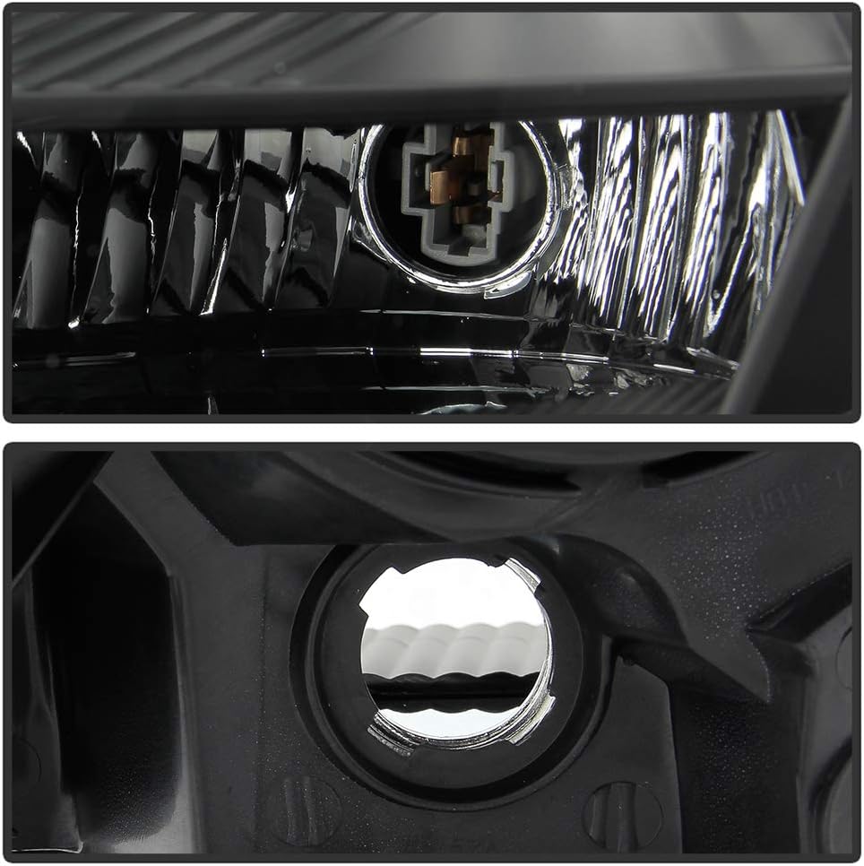 Black Housing Headlights Headlamps Assembly Y2659