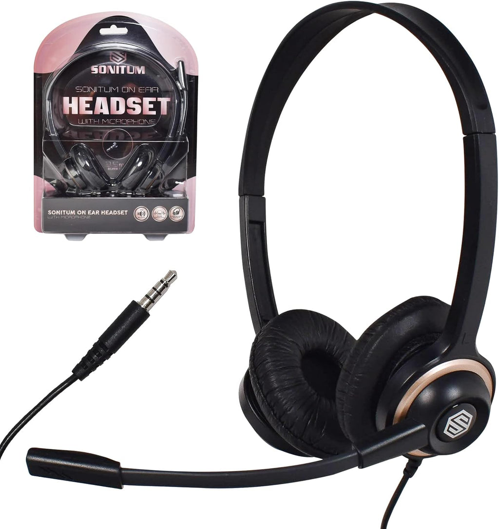 10 Pack Noise Canceling Over-Ear Computer Headset With Microphone G10204